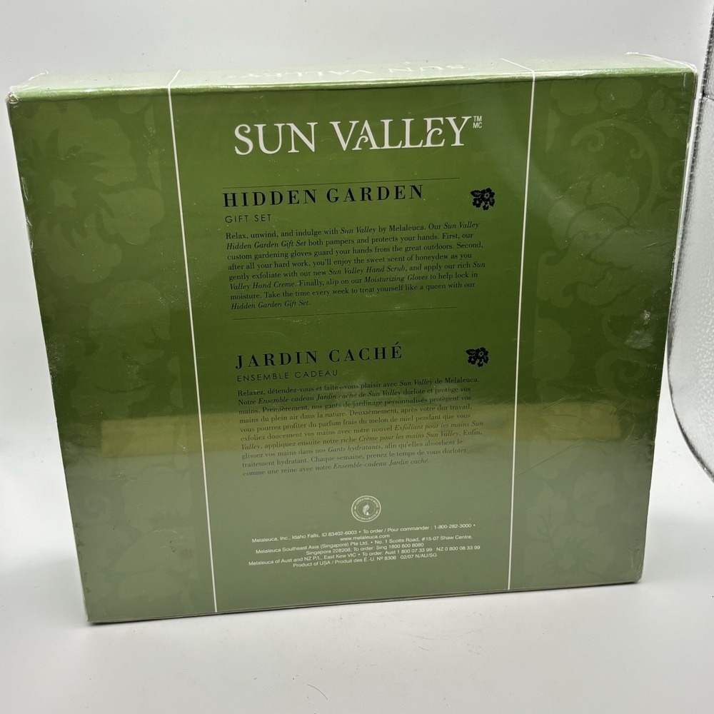 Melaleuca Hidden Garden Sun Valley Spa Gift Set Honeydew Melon-Miel Hand Cream - Picture 6 of 7